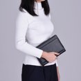 thumbnail image 4 of Portable Business Portfolio Padfolio Folder Document Case Organizer PU Leather with Business Card Holder Memo Note Pad, 4 of 7