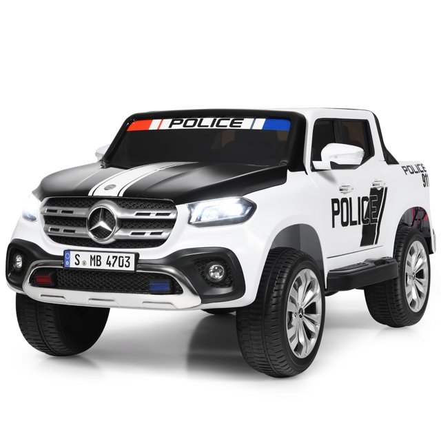 Costway Licensed Mercedes Benz x Class 12V 2-Seater Kids Ride On Car w/ Trunk