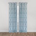 thumbnail image 1 of Mainstays Ogee Print 84" Light Filtering Drapery Grommet Window Curtain Panel, 1 of 6