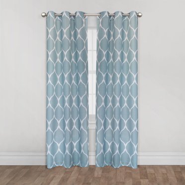 Panneau de tenture filtrant à œillets motif Ogee Mainstays de 213 cm (84 po)