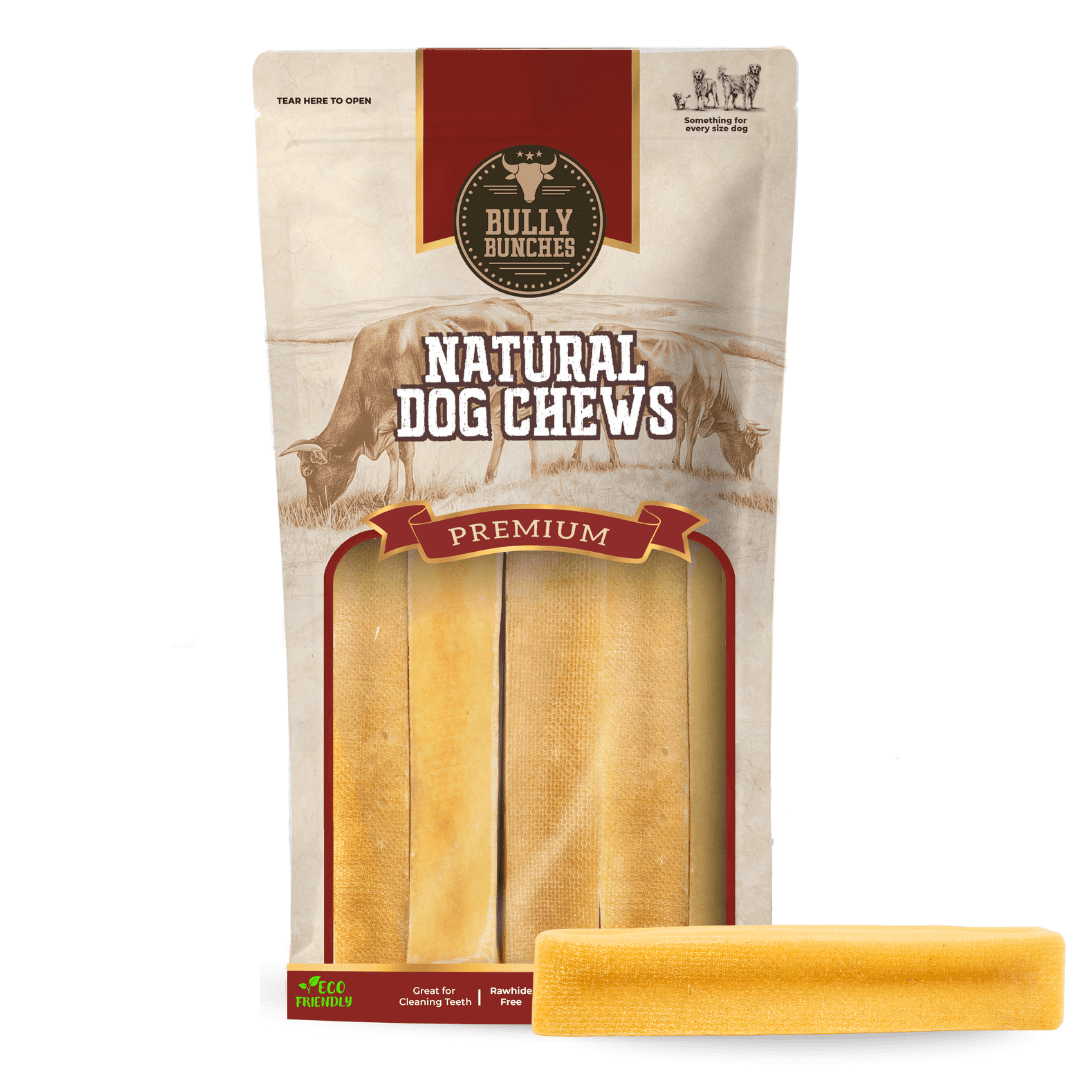 Bully Bunches Medium Yak Cheese Himalayan Chews All Natural Dog Treats 6 Pack