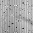 thumbnail image 1 of oneOone Tissu Polyester Spandex Noir Rayures Tissu Robe Tissu Imprimé Tissu au Mètre 56 Pouces de Large, 1 of 4