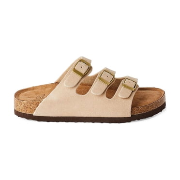 Time and Tru Women's Triple Buckle Sandals