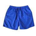 thumbnail image 1 of jsaierl Mens Shorts Summer Casual Drawstring Pocket Solid Color Five-Inch Beach Shorts, 1 of 4