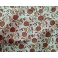 thumbnail image 4 of oneOone Silk Tabby Fabric Leaves & Floral Block Print Sewing Fabric BTY 42 Inch Wide, 4 of 4