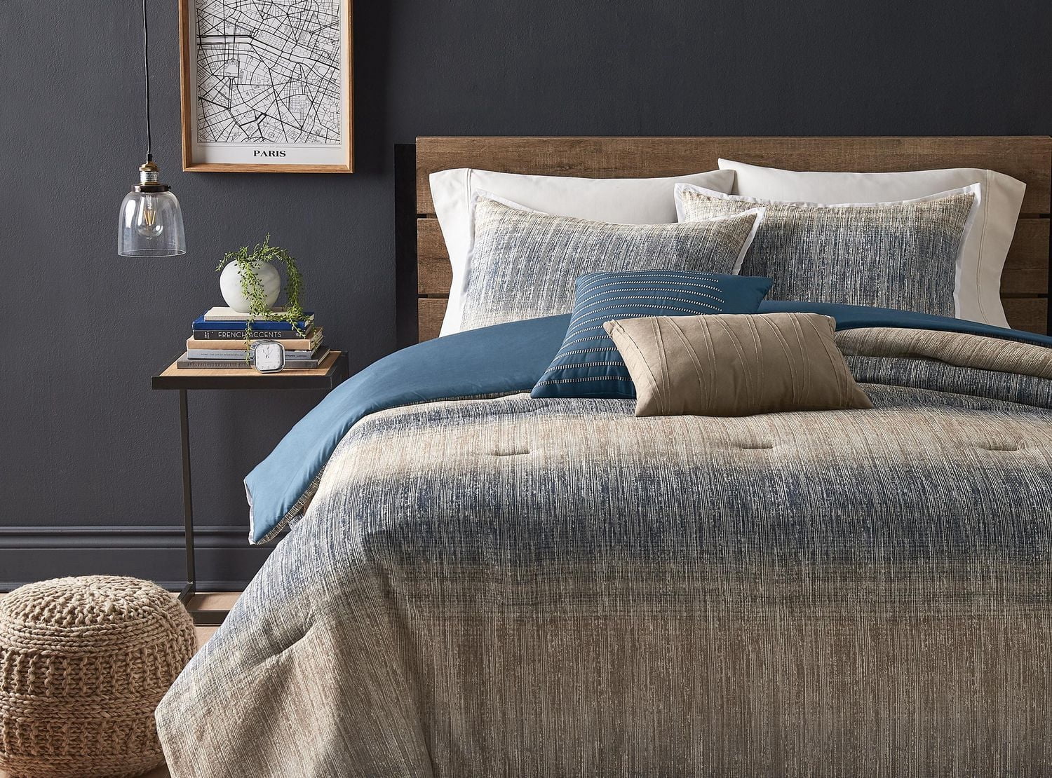 Hometrends Journey 5 Piece Cotton Comforter Set
