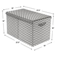 thumbnail image 4 of Sorbus Coffre de Rangement pour Jouets pour Enfants, Grand, avec Couvercle, Argent, 4 of 7