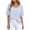White, variant on cfhntfmh Women's Summer Oversized T Shirts Curved Hem Short Sleeve Tops V Neck Rolled Sleeve Trendy Tees Loose Fit Tunic Shirts