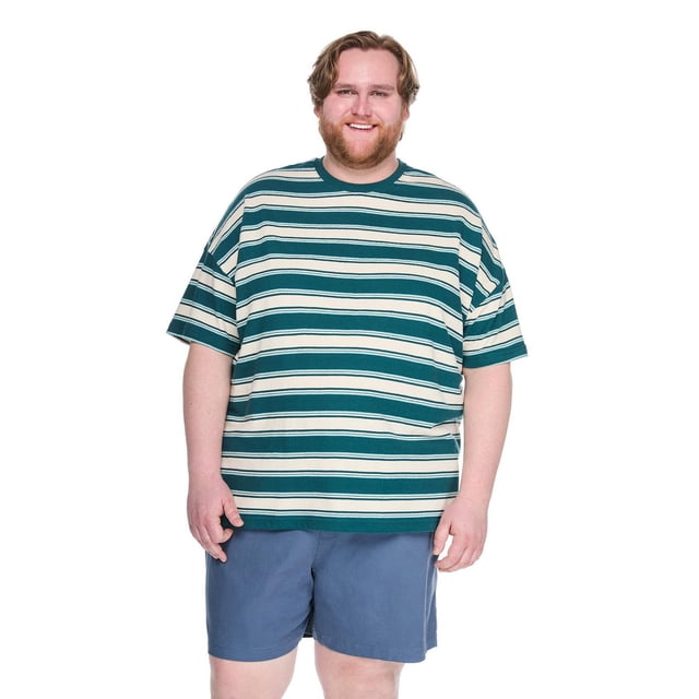 T-shirt ample à rayures George Plus pour hommes