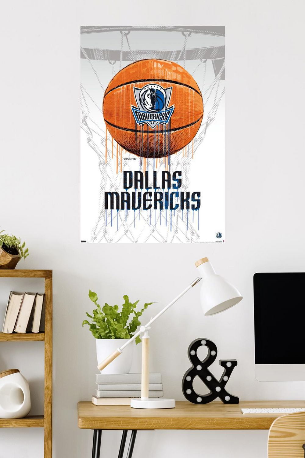 NBA Dallas Mavericks - Drip Basketball 21 Wall Poster, 22.375" x 34"
