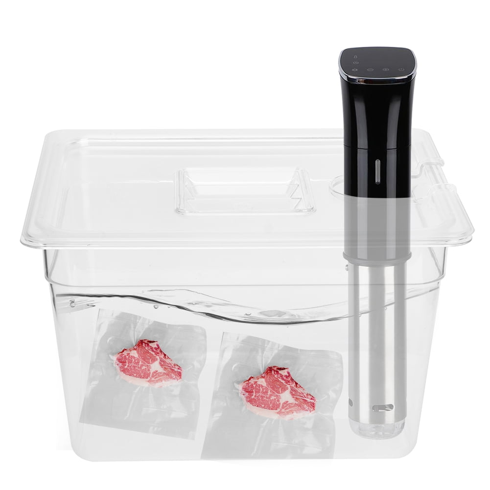Récipient sous Vide à Charnière de 11 L, Récipient sous Vide Pliable avec Couvercle, Cuisson pour Cuiseur Alimentaire Domestique