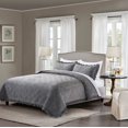 thumbnail image 1 of JML Velvet Quilt Set King Size 3 Pieces, Soft Velvet Diamond Pattern Bedspread Coverlet Quilted Bedding Set, with 2 Pillow Shams,Dark Gray, 1 of 7
