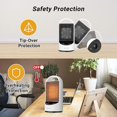 thumbnail image 2 of INKBIRDPLUS Chauffage d'Appoint Oscillant Portable PTC 1500 W avec Télécommande et 4 Modes, Minuterie 24 Heures, Protection contre la Surchauffe et le Basculement pour Bureau, Chambre et Usage Intérieur, 2 of 7