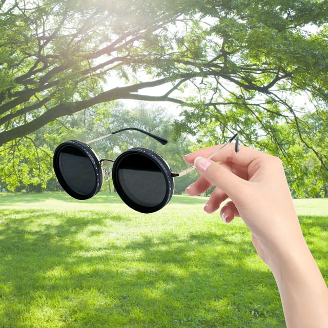 WIFKLSIIPG Adjustable Color Tone Sunglasses Outdoor Sunglasses Men's 1 9 Gear Adjustable Color Tone Polarized Circular Beach Sunglasses