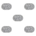 thumbnail image 1 of Youkk Bathroom Rugs Water Absorbent Floor Bath Mat Carpet Leaf Oval 40x60cm 5Set, 1 of 6