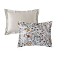 thumbnail image 2 of Mainstays – Ensemble de literie tout-en-un réversible avec couette et draps, 7 pièces, double (Full), floral multicolore sur fond blanc, 2 of 8