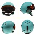 thumbnail image 3 of MOON Unisex Detachable Goggle Ski Helmet with Removable Earmuffs, Orange Size M, Durable PC Shell & EPS Foam for Impact Protection, UV & Wind Resistant, Breathable Ventilation, Winter Sports Gear., 3 of 7