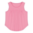 thumbnail image 4 of Débardeurs Unis à Ourlet Volanté pour Filles, Hauts Sans Manches à Col Rond pour Enfants, 4-14 Ans, T-Shirts Décontractés, 4 of 6