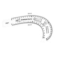 thumbnail image 2 of Sewing French Curve Ruler Fashion DIY Clothes Template Making Design Pattern Making Armhole Curve, 2 of 9