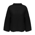thumbnail image 4 of KIHOUT Spring Winter Womens Tops Pullover Loose Knitting Shirt 3/4 Sleeve Solid Color Sweater Top Shirt, 4 of 6
