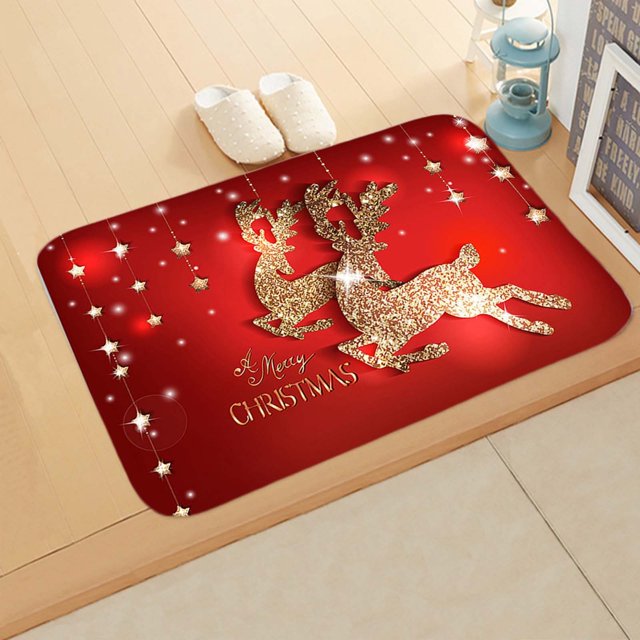 EGNMCR Outdoor Rug Bathroom Rugs Rugs for Living Room 1pc Merry Christmas Welcome Doormats Indoor Home Carpets Decor 40x60CM The carpet