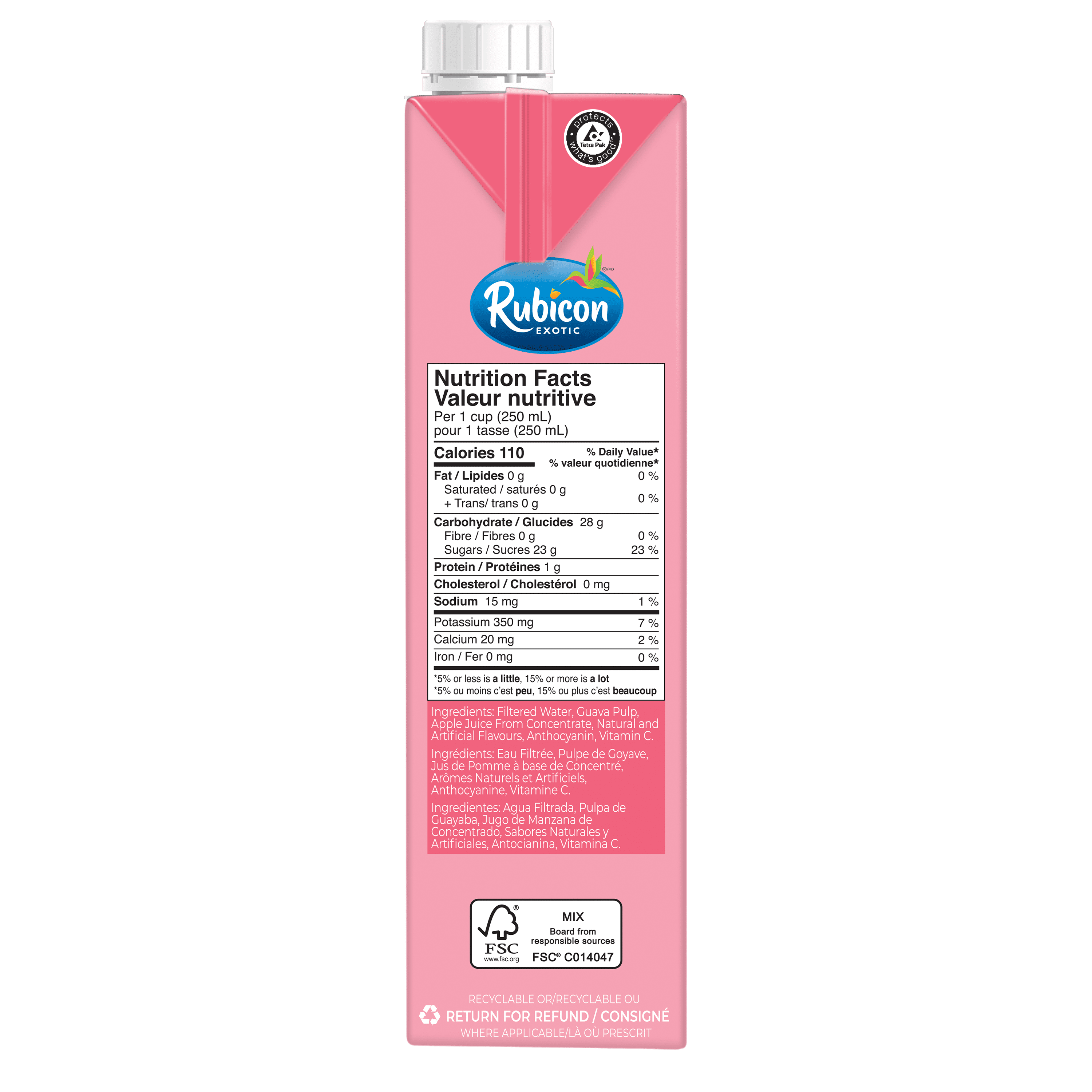 Rubicon Mélange de Jus 100 % Goyave