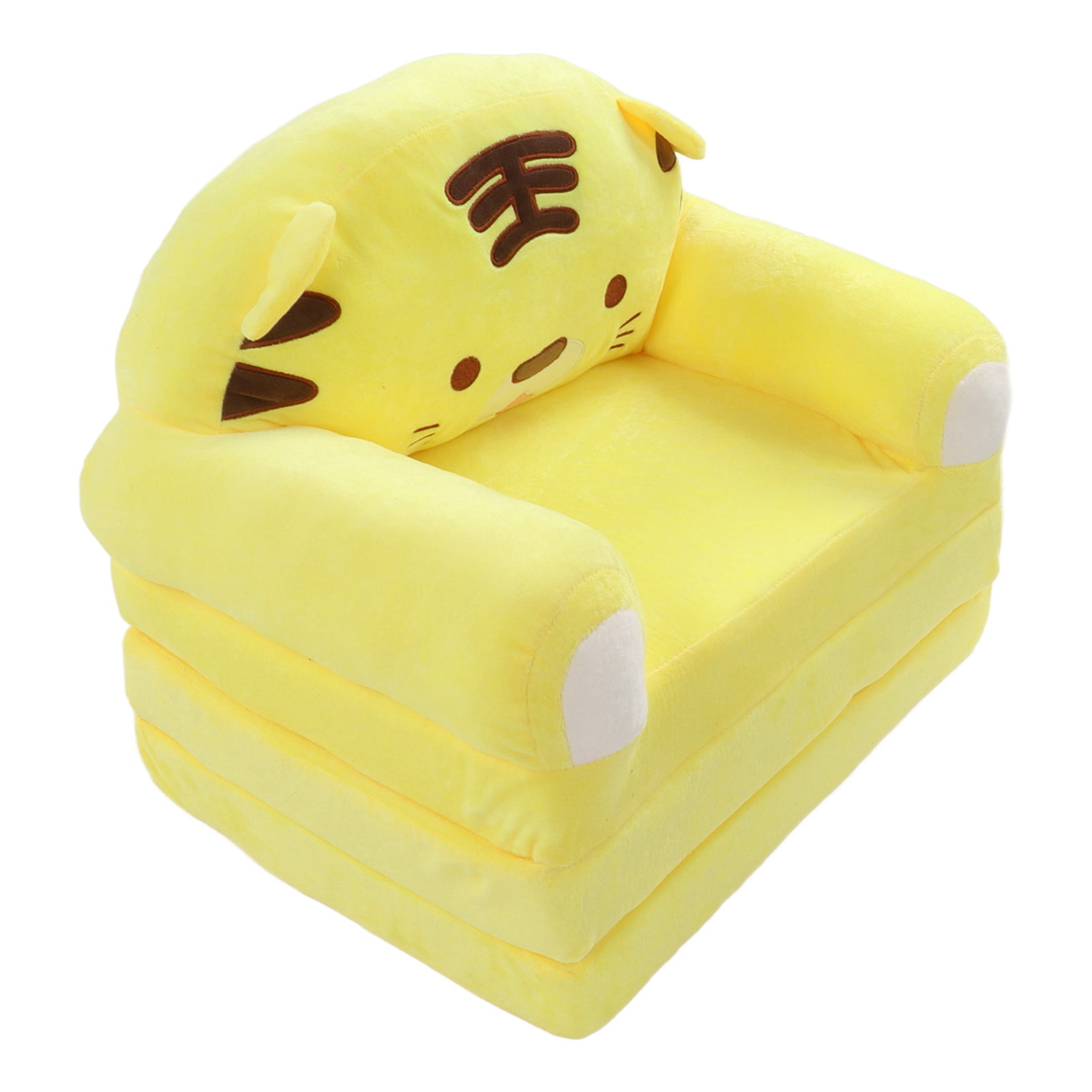 Plush Foldable Kids Sofa Backrest Armchair,Cute Cartoon Foldable Kids Children Foldable Sofa Bed Plush Cartoon Foldable Kids Sofa Built to Last