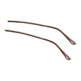 thumbnail image 1 of Milaget 2 Pcs Remplacement de Tempe Accessoires de Réparation Universel Cadre de Bras Confort Métal Brun, 1 of 9
