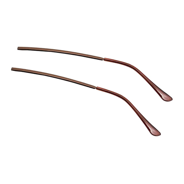 Milaget 2 Pcs Remplacement de Tempe Accessoires de Réparation Universel Cadre de Bras Confort Métal Brun