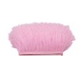 thumbnail image 3 of pitrice 1 Yard Dyed Ostrich Feather Fringe Trim Ribbon Embellishment Light pink, 3 of 8