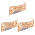 thumbnail image 4 of Decodeary Wood Marbling SelfAdhesive Skirting Line Exquisite Workmanship And Retro Fashion PVC Waterproof Waist Line For Wall PVC brown vine flower 3Set, 4 of 6
