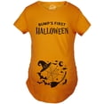 thumbnail image 2 of Maternity Bumps First Halloween Pregnancy T Shirt Spooky October Tee for Ladies (Orange) - XXL, 2 of 7