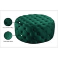 thumbnail image 4 of Meridian Furniture Addison Ottomane et Banc en Velours Vert Capitonné à Boutons, 4 of 4