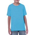 thumbnail image 1 of Gildan Youth Heavy Cotton T-Shirt, L, Heather Sapphire, 1 of 3