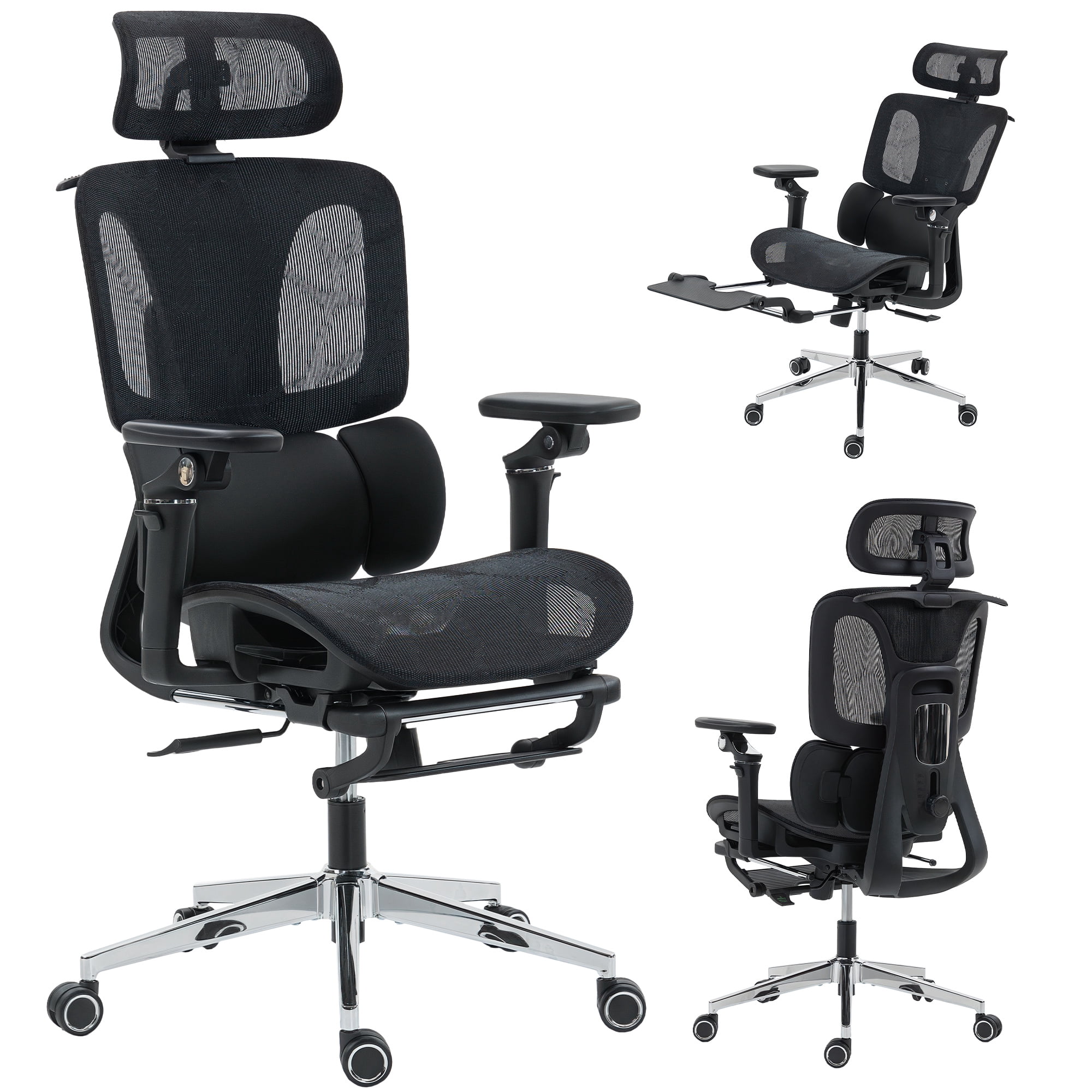 HOMCOM Ergonomic Office Chair, Mesh Computer Desk Chair with High Back