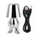 thumbnail image 4 of Mistaha Creative Touch Control Dimmable Thinker Miniature Lamp - Silver with Three Light Colors - 8047 Standing Style, 4 of 6