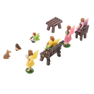Flower Fairy Statue, Practical Vintage Garden Fairy Statue 10pcs  For Grass
