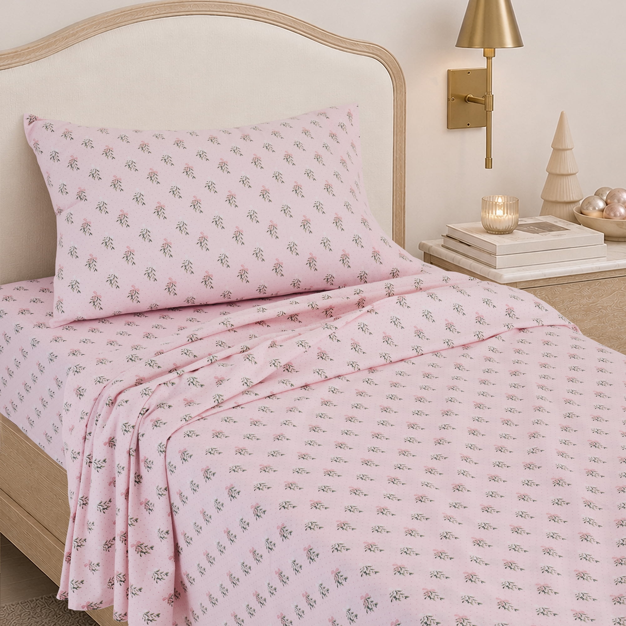 Holiday Time Queen Flannel Sheet Set