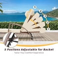 thumbnail image 4 of Edtara 2-Pack Patio Rattan Chaise Lounges, Outdoor Reclining Sun Chairs With 5-Position Adjustable Backrest and Built-In Wheels, All-Weather Poolside Loungers (No Table Included), 4 of 9
