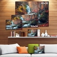 thumbnail image 4 of Designart Autumn Mountain Waterfall Long View Canvas Wall Art, 4 of 4