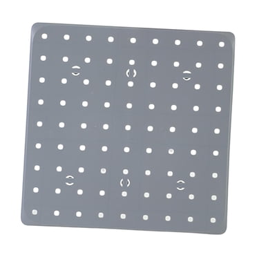 Panneaux de Rangement Muraux Bricolage 10.63inchx10.63 Pouces Panneau Perforé Panneau Perforé Planche Combinée Gris