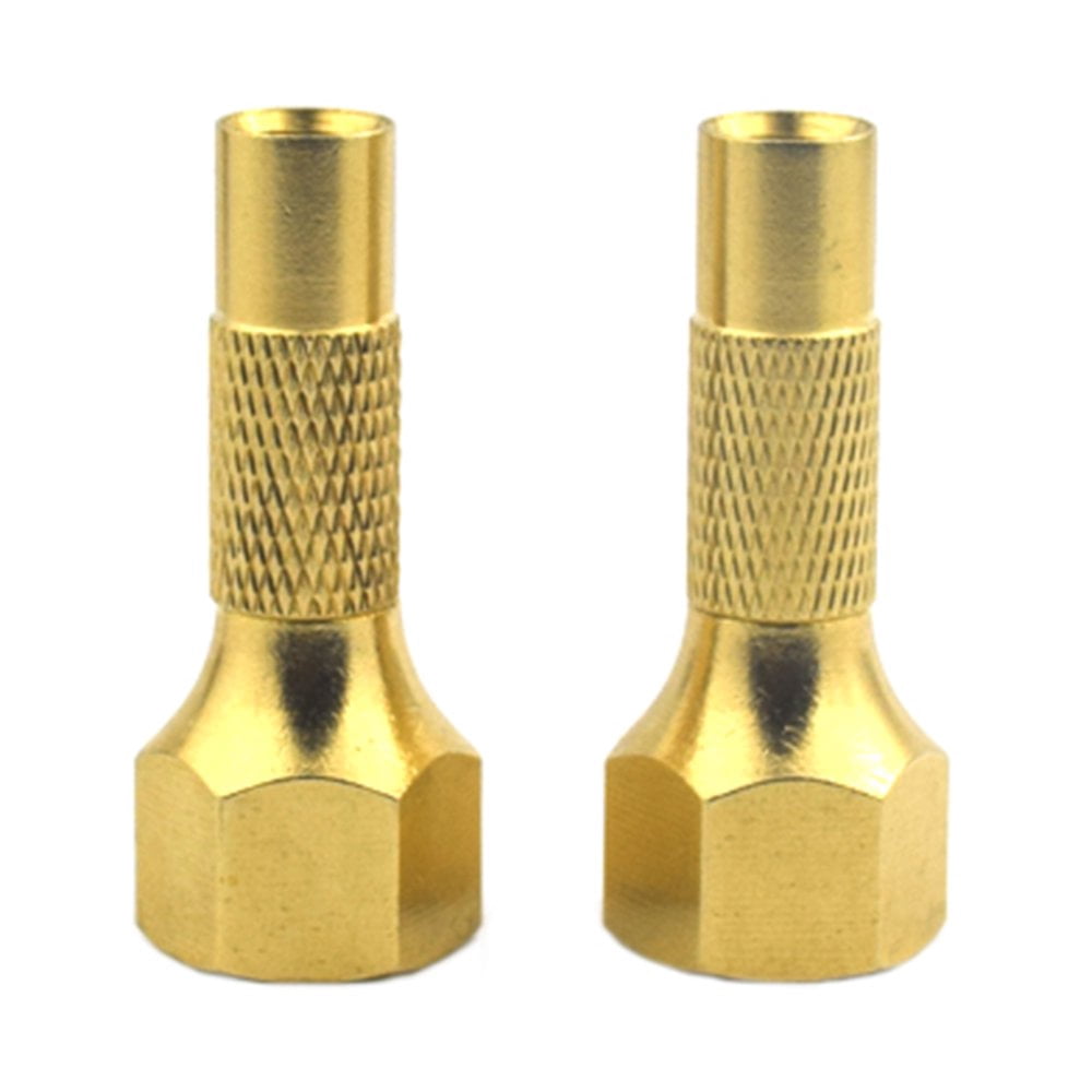 2x Mandrin d'Air de Pneu à Visser Résistant pour les Accessoires de Jauge de Compresseur de Gonfleur
