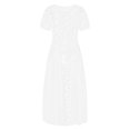 thumbnail image 1 of Fortune Robe Bikini Longue Transparente à Manches Courtes en Dentelle Florale pour Femmes, 1 of 5
