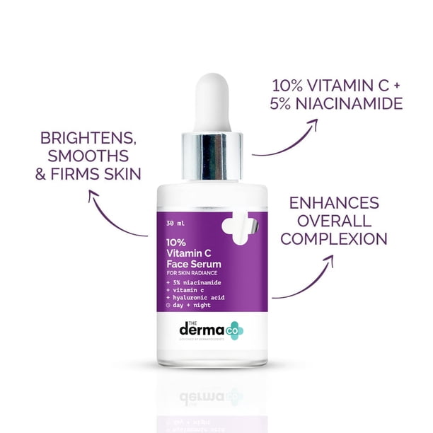 The Derma Co 10% Vitamin C Face Serum with Vitamin C, 5