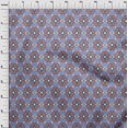 thumbnail image 3 of oneOone Georgette Viscose Fabric Diamond & Swirl Ikat Decor Fabric Printed BTY 42 Inch Wide, 3 of 4