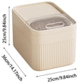 thumbnail image 3 of Airtight Pet Food Storage Container with Measuring Cup for Dog Cat and Up To 30 Lbs Easy- Storage Bucket for Dry Food Large Capacity Pet Food Organizer Kitchen Pantry, 3 of 4