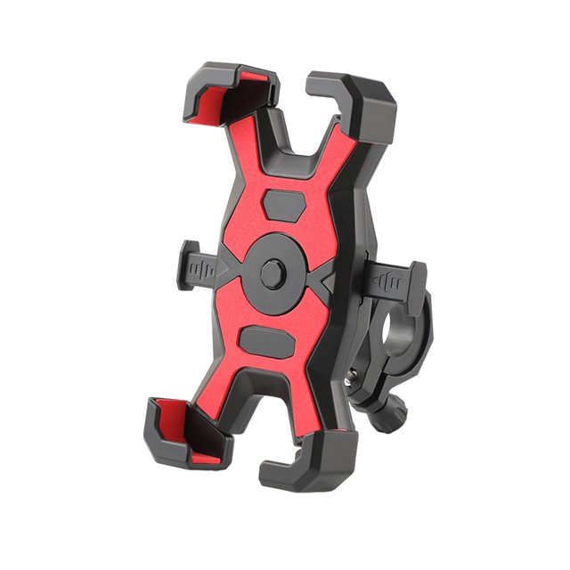 360° Adjustable Bike Phone Mount for Motorcycle, Scooter, Bicycle - Handlebar Phone Holder with Secure Non-Slip Grip, Fits 4.5-6.5 Inch Smartphones, Tool-Free Installation, Shockproof ABS Plastic