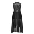 thumbnail image 3 of RUNQHUI Robe de Danse Lyrique Ballet Strass pour Filles Patinage Artistique Sans Manches Justaucorps Jazz Latin Danse Moderne Noir 12, 3 of 7