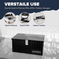 thumbnail image 3 of ARKSEN 20 Inch Heavy Duty Aluminum Diamond Plate Tool Box Chest Box Pick Up Truck Bed RV Trailer Toolbox Storage with Side Handle and Lock Keys - Black, 3 of 5
