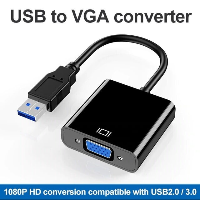 Supershield USB 3.0 to VGA Adapter USB to VGA Video Graphic Card Display External Cable Adapter for PC Laptop